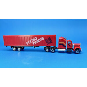 Vintage Zee Toys K-3 FLYING TIGER HO scale model Semi-Tractor Truck Trailer